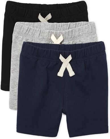 The Children's Place Boys French Terry Shorts Casual Shorts ، Heather Gray 3 Pack ، XX-Large US in Saudi Arabia