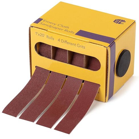 Bates- Emery Cloth Roll ، 1 "× 20 قدمًا ، 10 فليت ، 60/80/120/150/180/240/320/360/400/600 الحصى ، ورق الصنفرة الكشطية من ورق الصنف in Kuwait