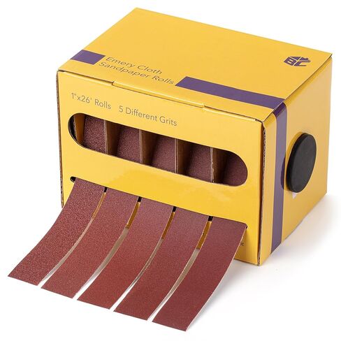 Bates- Emery Cloth Roll ، 1 "× 20 قدمًا ، 10 فليت ، 60/80/120/150/180/240/320/360/400/600 الحصى ، ورق الصنفرة الكشطية من ورق الصنف in Kuwait