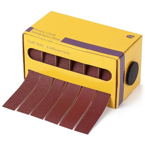 Bates- Emery Cloth Roll ، 1 "× 20 قدمًا ، 10 فليت ، 60/80/120/150/180/240/320/360/400/600 الحصى ، ورق الصنفرة الكشطية من ورق الصنف in Kuwait