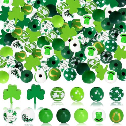 180Pcs Summer Theme Wood Beads for Crafts, Colorful Flamingo Palm Leaves Watermelon Crafts Wood Beads Hawaiian Loose Wooden Beads for Summer DIY Garland Jewelry Making Home Decor in Kuwait