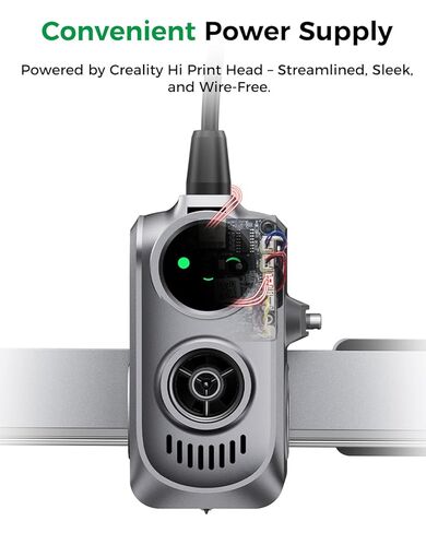 Creality Official Creator Knomi Hi، شاشة عرض رأس الطباعة الذكية التي تصور التعبيرات، ألوان مخصصة وملفات GIF، عرض حالة الطباعة في الوقت الفعلي، ملحقات ترقية الطابعة ثلاثية الأبعاد لـ Creality Hi in Kuwait