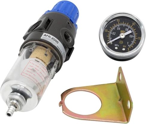 AFR2000 Air Pressure Regulator Water Separator Trap Filter Airbrush Compressor Pressure-relief valve(Grass green) in Saudi Arabia
