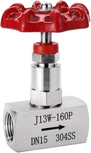 1/4 3/8 1/2 3/4 Inch Stainless Steel Needle Valve J13-160P Female Thread Globe 1Pcs(3/8") in Saudi Arabia