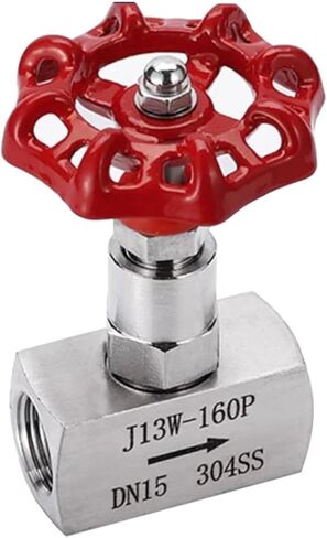 1/4 3/8 1/2 3/4 Inch Stainless Steel Needle Valve J13-160P Female Thread Globe 1Pcs(3/8") in Saudi Arabia