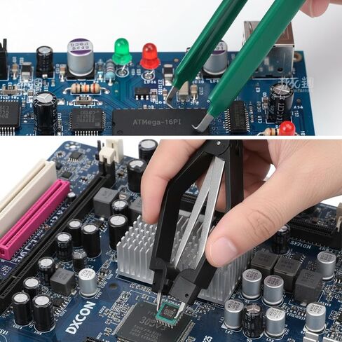 4 قطع أداة سحب رقاقة IC، أداة إزالة رقاقة IC على شكل حرف U، مستخرج ROM ذو 4 شوكات مخالب، أداة إزالة مكونات اللوحة الأم، كماشة كماشة لتفكيك المكونات الإلكترونية in Kuwait