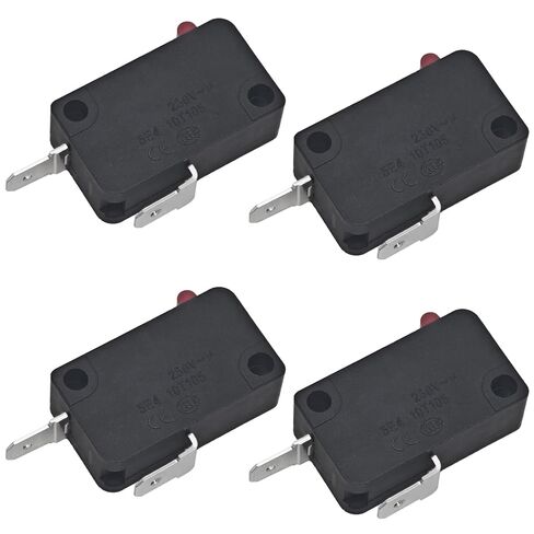 V-15-2C26-K Snap Action Micro Switch (Pack of 4) - 15A 125/250VAC Normally Closed (NC) Switch Replacement for OMRON Shurflo 2088 Series Pump in Saudi Arabia