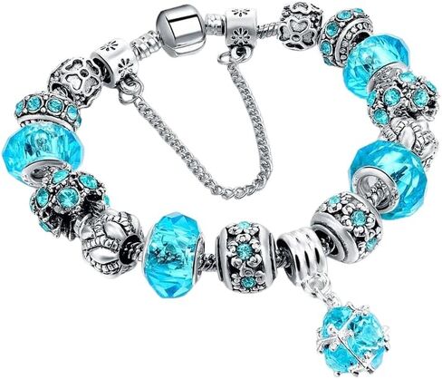 مجموعة سيليستارا سوار من الخرز المطلي بالذهب عيار 18 قيراط DIY سوار مضاد للحساسية من سبائك الزنك المتلألئ مرصع بحجر الراين، نمط عرقي قبلي - صندوق وحقيبة رائعة in Kuwait