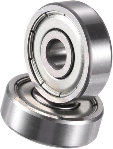 Hihaha 634ZZ Bearings Double Shielded Deep Groove Ball Bearings 4x16x5mm Silver Tone - Pack of 2 Durable Material in Kuwait