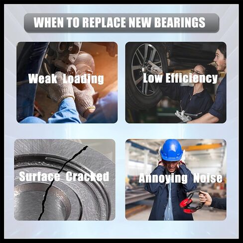 Hihaha 634ZZ Bearings Double Shielded Deep Groove Ball Bearings 4x16x5mm Silver Tone - Pack of 2 Durable Material in Kuwait