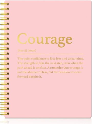 XQLZY Funny Resilience Definition Pink Spiral Notebook - 160 Blank Pages Journal, Motivational Gifts for Coworkers, Thank You Retirement Gifts for Leaders Teachers Bosses Colleagues Mentors Women in Kuwait