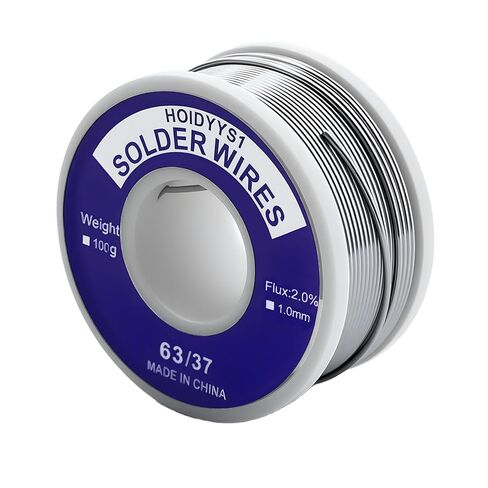 Sn63/37 Rosin Solder Wires High Purity Low Melting for Solder Pot Repair tin Soldering DIY Tools Welding Electronic Repairs (Circuit Boards, radios, TVs, etc.), Content 2% Solder Flux (1.0mm, 100g) in Saudi Arabia
