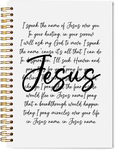 Welshower Pink Rose Floral Cross Christian Spiral Notebook Journal, Bible Verse Notebook for Note Taking, Bible Scripture Journal, Religious Prayer Journals for Woman, 5.5x8.3 Inch in Saudi Arabia