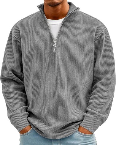 ربع البريدي البلوز الرجال كم طويل Mockneck البلوز الهراء القمصان الوقوف طوق خمر ملابس الشتاء الرجعية in Saudi Arabia