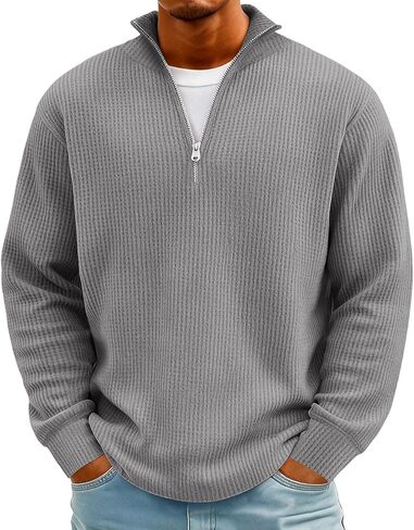 ربع البريدي البلوز الرجال كم طويل Mockneck البلوز الهراء القمصان الوقوف طوق خمر ملابس الشتاء الرجعية in Saudi Arabia