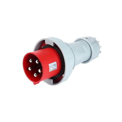 IP67 Industrial and Socket Connector Three-Phase 3-core 4P5 Hole 63A/125A Waterproof Non-Explosion-Proof(3P125A IP67 Dark Straight seat GP) in Saudi Arabia