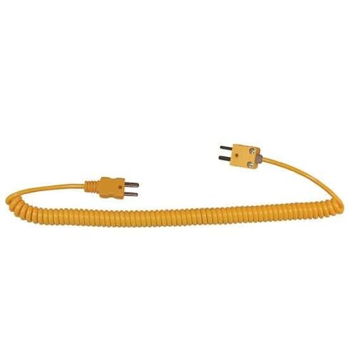 Digi-Sense Coiled Extension Cable, Type K, Male to Male Mini-Connector, 5 ft Length in Saudi Arabia