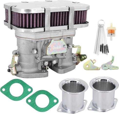 Dokili Carburetor Assembly Replacement for 44 IDF Weber 2 BARREL 44mm VW Beetle Super Beetle Transporter Jaguar Por.sche With Air Horn & Air Filter 18990.035 18990.030 in Saudi Arabia