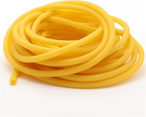 شريط مطاطي مرن عالي المرونة من اللاتكس، أنبوب ضخ الجلد، قياس التسمع، أنابيب ضغط الدم، 1 متر، تصريف أصفر مرن (ID 2 مم × OD 4 مم) in Kuwait