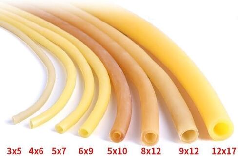 شريط مطاطي مرن عالي المرونة من اللاتكس، أنبوب ضخ الجلد، قياس التسمع، أنابيب ضغط الدم، 1 متر، تصريف أصفر مرن (ID 2 مم × OD 4 مم) in Kuwait