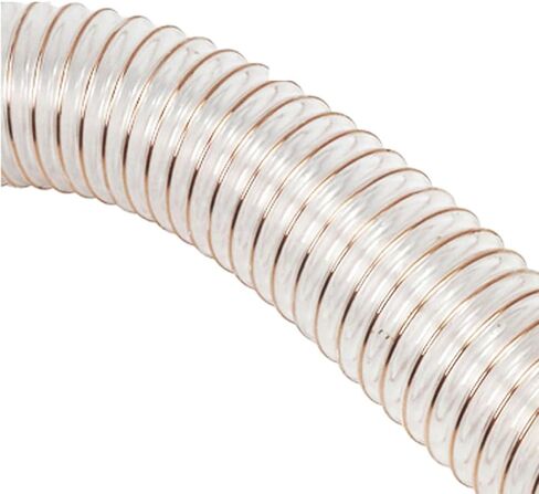 WOFDALY PU Polyurethane Ducting Flexible 1M Hose Inner Diameter 270MM Air Duct Transparent Telescopic Tube Suitable for Cement Workshops,Wall Thickness 1.5mm in Saudi Arabia