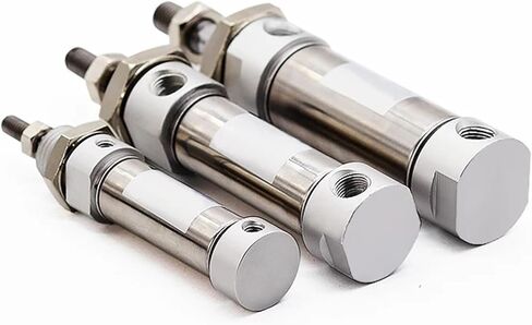MDPXTJOG 1pcs Pneumatic Cylinder Stainless Steel Pneumatic Mini Cylinder MA16/20/25-25X50X75X100X125X150X200S-U Flat Tail(Stroke 125mm,Bore 16mm) in Saudi Arabia