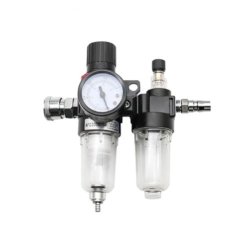 AFC2000 AFR2000+AL2000 G1/4 air Compressor Oil-Water Separator air Filter Pressure reducing Valve Regulator(PC 8mm Fitting) in Saudi Arabia