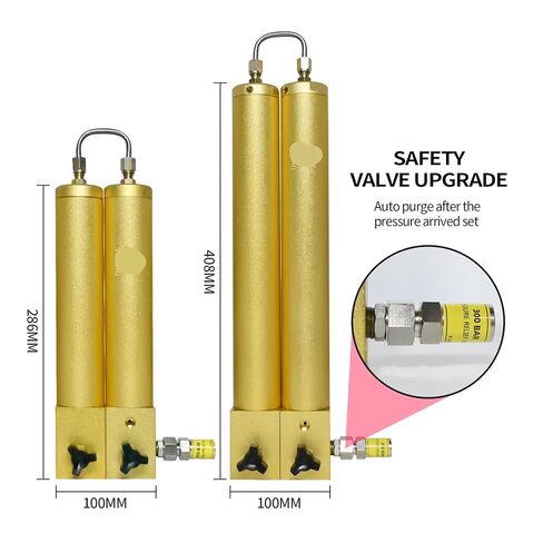 300Bar Compressor Oil-Water Separator high Pressure Compressor Two-Stage Filter air Filter for air Purification Diving(L286mm Safety Valve) in Saudi Arabia