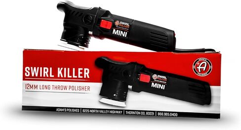 Adam's Townes Swirl Killer 12mm Car Buffer Kit ، أداة تصحيح الطلاء المدارية ، مزيل خدش السيارة ، تصحيح البولندية ، استخدم ما بعد غسل السيارة البار والشمع قبل السيراميك in Saudi Arabia