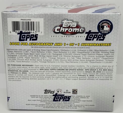 2021 Topps Chrome Update Baseball Mega Box in Saudi Arabia