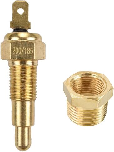 Electric Cooling Fan Thermostat Switch, 185 to 175 Degree Car Engine Radiator Sensor Switch with 3/8" Pipe Thread, AC Fan Thermostat Temperature Switch for 10" 12" 14" 16" Fan in Kuwait