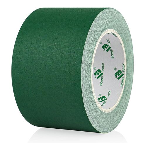 BOMEI PACK Dark Green Gaffer Tape, Matte Non-Reflective, 3inch x 20yds No Residue Hand Tear Self-Adhesive Tape for Labeling, Cable, Stage, Photo Studio, Painters and Duct Repair, 1 Pack in Saudi Arabia