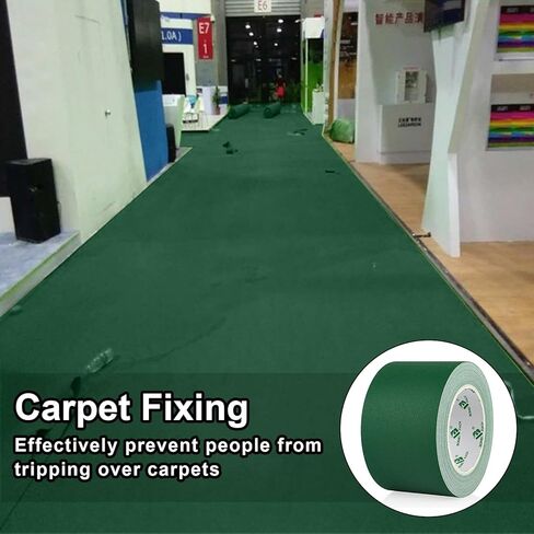 BOMEI PACK Dark Green Gaffer Tape, Matte Non-Reflective, 3inch x 20yds No Residue Hand Tear Self-Adhesive Tape for Labeling, Cable, Stage, Photo Studio, Painters and Duct Repair, 1 Pack in Saudi Arabia