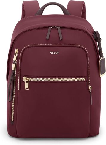 TUMI - Voyageur Halsey Backpack - Women's Lightweight Everyday and Travel Bag - 14.5" X 11.5" X 5.5" - Holds Up to 14" Screen - Wine in Saudi Arabia