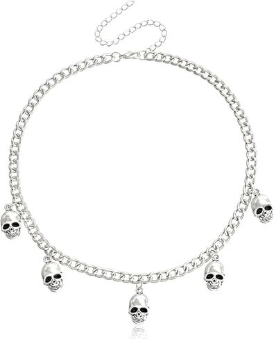 Gothic Moon and Star Choker Necklace, Y2k Black Bead Necklace, Goth Punk Y2k Accessories for Women in Kuwait