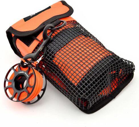MEELYHOME Diving Gear Bag Finger Reel Safety Surface Marker Buoy Mesh Storage Pocket Snorkeling Equipment Holder Carry Pouch Buoy Storage Bag Buoy Mesh Storage Pocket Diving Gear Bag Buoy in Saudi Arabia
