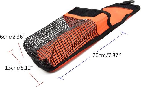 MEELYHOME Diving Gear Bag Finger Reel Safety Surface Marker Buoy Mesh Storage Pocket Snorkeling Equipment Holder Carry Pouch Buoy Storage Bag Buoy Mesh Storage Pocket Diving Gear Bag Buoy in Saudi Arabia