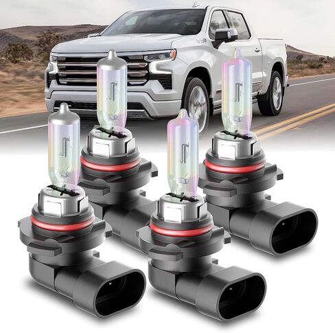 SHENKENUO Fit For Impala (2006-2013) H9+H11 High/Low Beam Ultra - High Performance Halogen Headlight Bulbs Combo,Plug-n-Play,Pack of 4 in Saudi Arabia