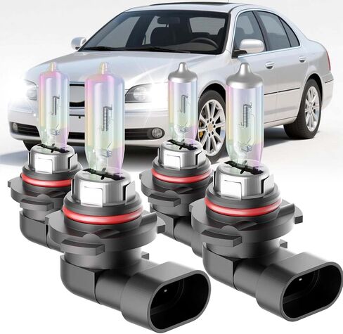 SHENKENUO Fit For Impala (2006-2013) H9+H11 High/Low Beam Ultra - High Performance Halogen Headlight Bulbs Combo,Plug-n-Play,Pack of 4 in Saudi Arabia