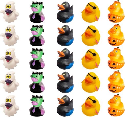 36 PCS Halloween Rubber Ducks in Bulk, Halloween Ducks for Jeep Ducking - Assorted 2" Halloween Themed Duckies | Kids Party Favors, Trick or Treat Gifts, Gift Exchange, Cruise Ducks,Bath Toys in Saudi Arabia