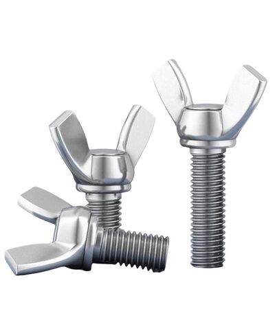 5/16-18x1(قطعتان) 304 براغي فراشة جناح من الفولاذ المقاوم للصدأ، مسمار جناح، براغي يد الإبهام للمعدات الإلكترونية، براغي يد إبهام الجناح in Kuwait