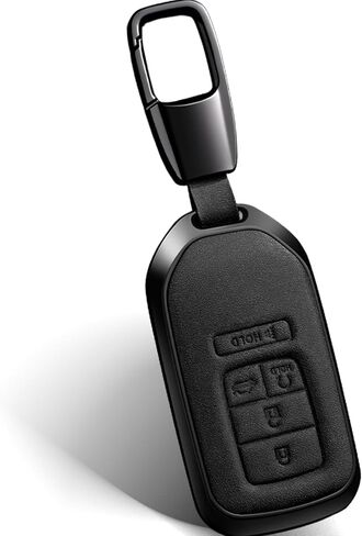 Kleather Key Fob Cover Key Shell Case متوافق مع 2023 Civic Accord Pilot CR-V HR-V Key Key FOB CASE (A5-BREWN) in Kuwait