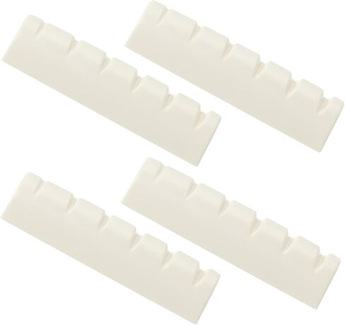 4Pcs String Guitar Nut, 43mm/1.69in Plastic Acoustic Guitar Nut for Electric Replacement, Universal Electric Guitars Parts Accessories for Acoustic Guitars(Black) in Saudi Arabia