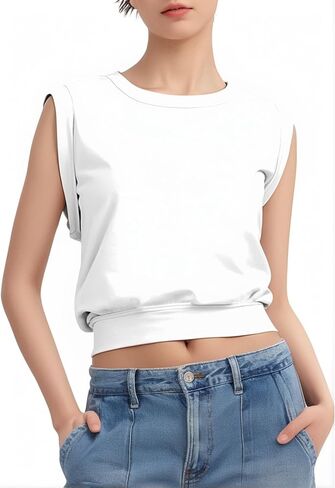 Lightweight Athletic Shirts for Women Cute Sleeveless Tops in Saudi Arabia