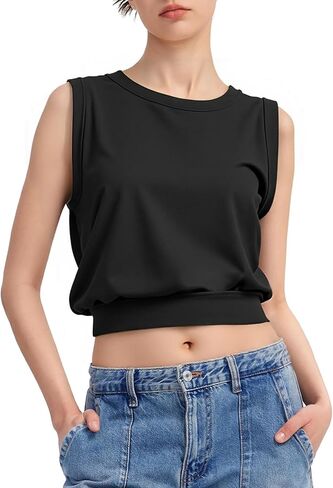 Lightweight Athletic Shirts for Women Cute Sleeveless Tops in Saudi Arabia