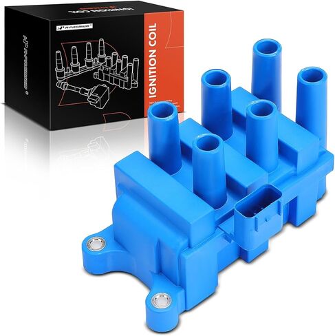 A-Premium (Red) Engine Ignition Coil Pack Compatible with Ford F-150, Mustang, Taurus, E-150 Econoline, E-250 Econoline, Ranger, Freestar, Windstar & Mazda B3000, MPV & Mercury Cougar, Monterey, Sable in Saudi Arabia
