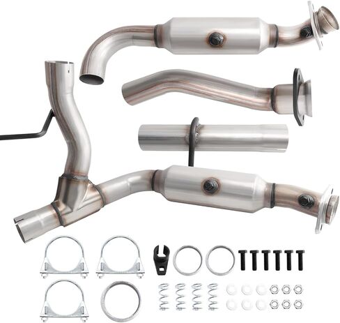 Catalytic Converter Kit Compatible with 2015 2016 2017 2018 2019 2020 F150 5.0L V8 engine, Reference OE 645165 645166 645147 3041058 30653, EPA Complian in Kuwait