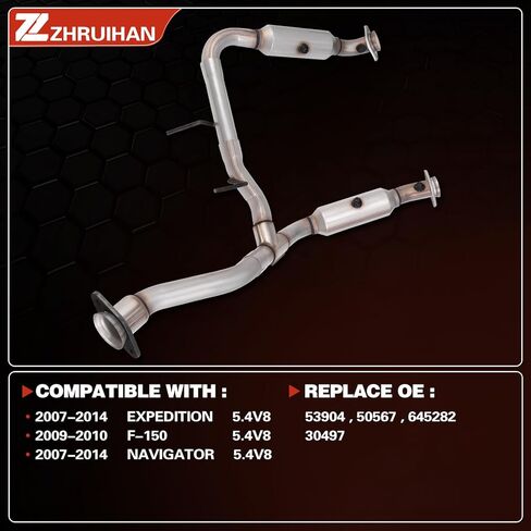 Catalytic Converter Kit Compatible with 2015 2016 2017 2018 2019 2020 F150 5.0L V8 engine, Reference OE 645165 645166 645147 3041058 30653, EPA Complian in Kuwait