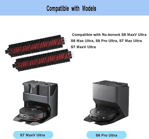 استبدال فرشاة التنظيف عالية السرعة HnaYeoZer لـ Ro-borock Saros 10/S8 MaxV Ultra/S8 Max Ultra/S8 Pro Ultra/S7 Max Ultra/S7 MaxV Ultra لغسل الممسحة والتنظيف الذاتي (3 عبوات) in Saudi Arabia