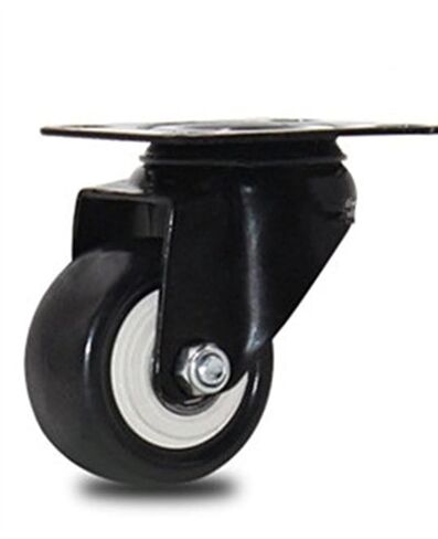 4pcs 2 Inch 50mm Heavy Duty 180kg Black Swivel Castor Wheels Trolley Furniture Caster Rubber(A2) in Saudi Arabia